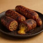 Linguiça Toscana Recheada com Queijo Passo a Passo na AirFryer